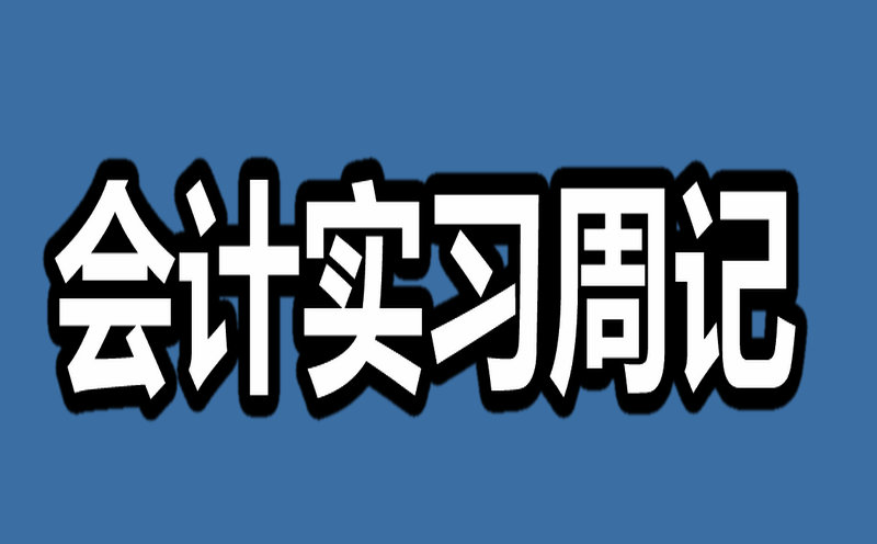 会计实习周记