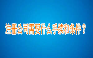 注册公司需要什么手续和条件？